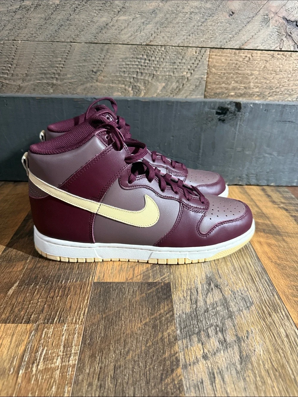 Nike Dunk High Plum Eclipse Pale Ivory Women’s Sneakers Size 8.5 DD1869-202 - Picture 8 of 9